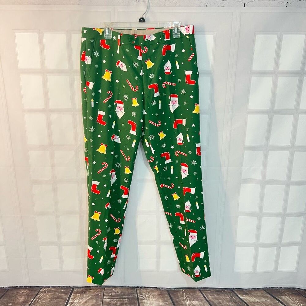 Opposuits Santaboss green Christmas holiday suit size 44 - Picture 9 of 13